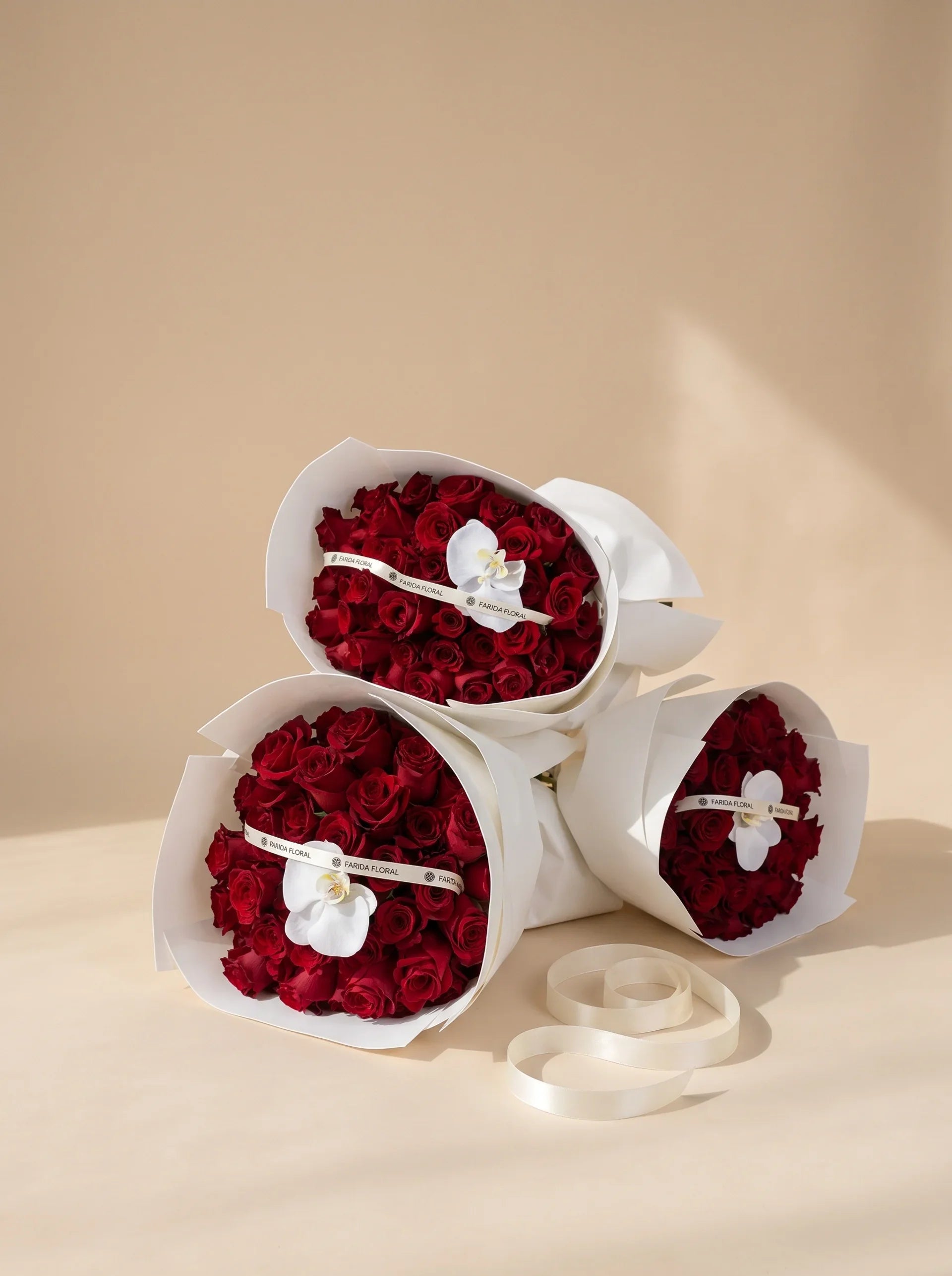 Signature Red Rose wrap trio