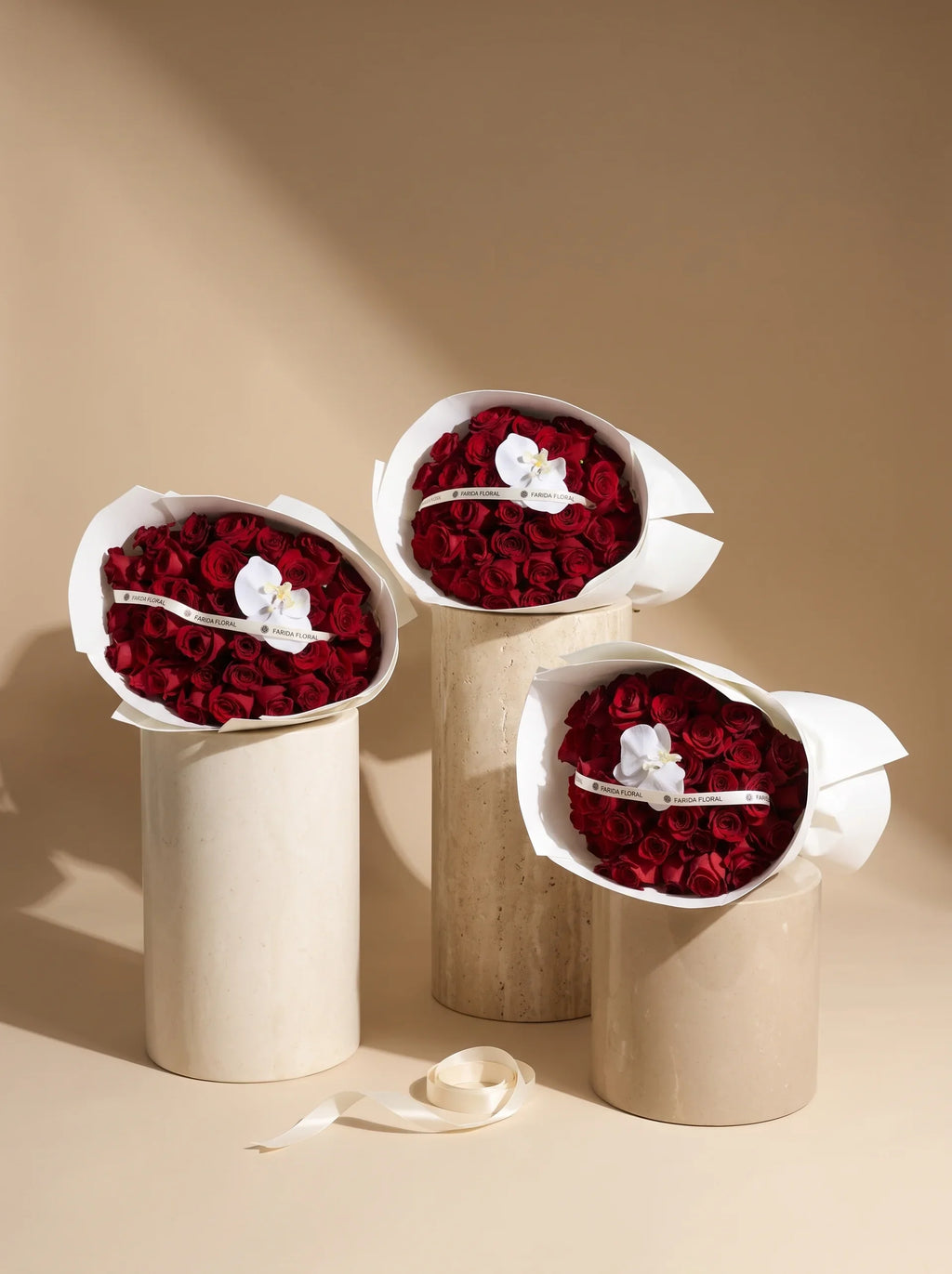 Signature Red Rose wrap trio