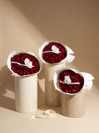 Signature Red Rose wrap trio